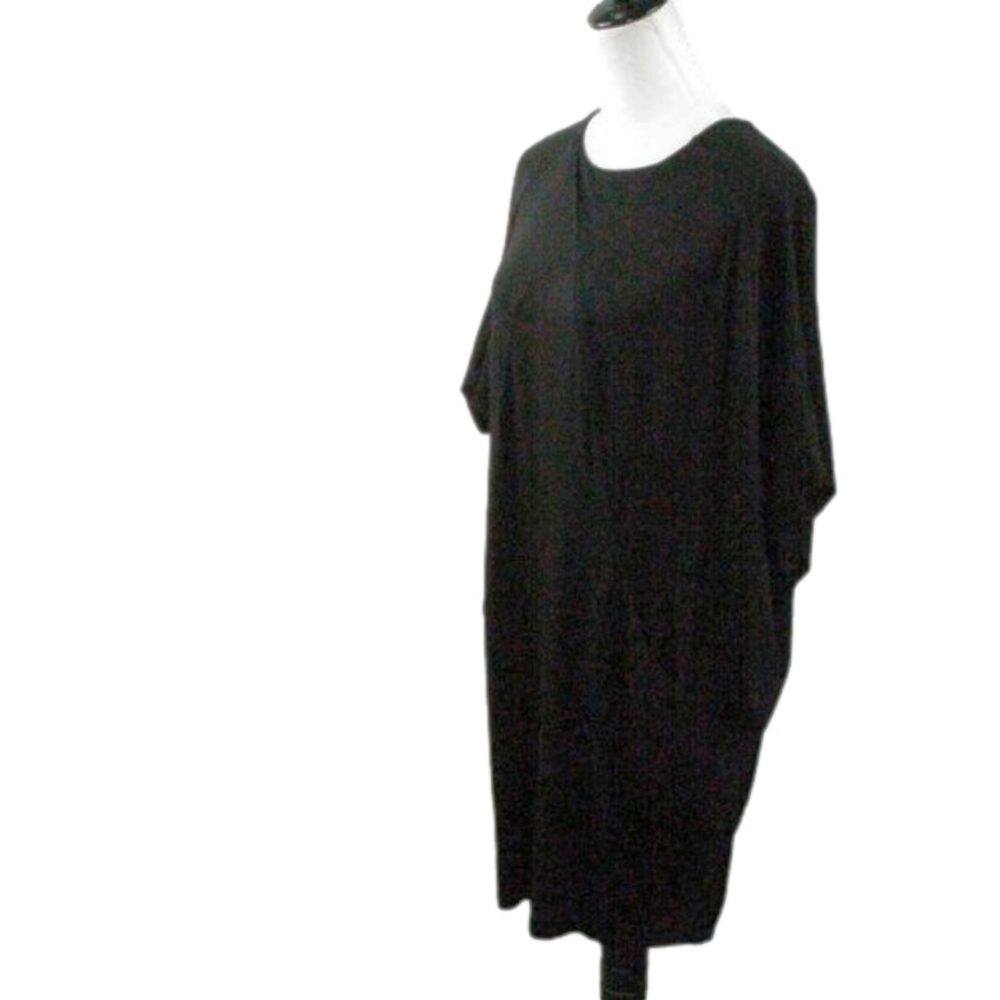 Michael Tyler Black Short Sleeve Knit Dress Size SP - Picture 2 of 4